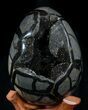 Septarian Dragon Egg Geode - Crystal Filled #37360-1